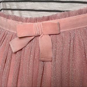 Girls pink tulle maxi skirt